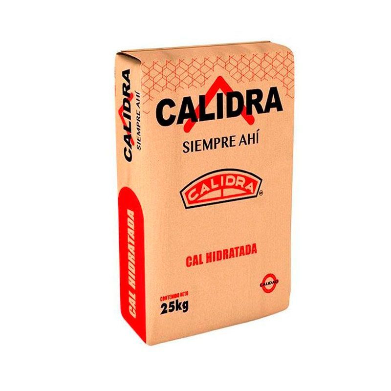 CAL HIDROXIDO DE CALCIO ENVASADO MARCA CALIDRA 25 KG SACO – PROYECTO  FERRETERO