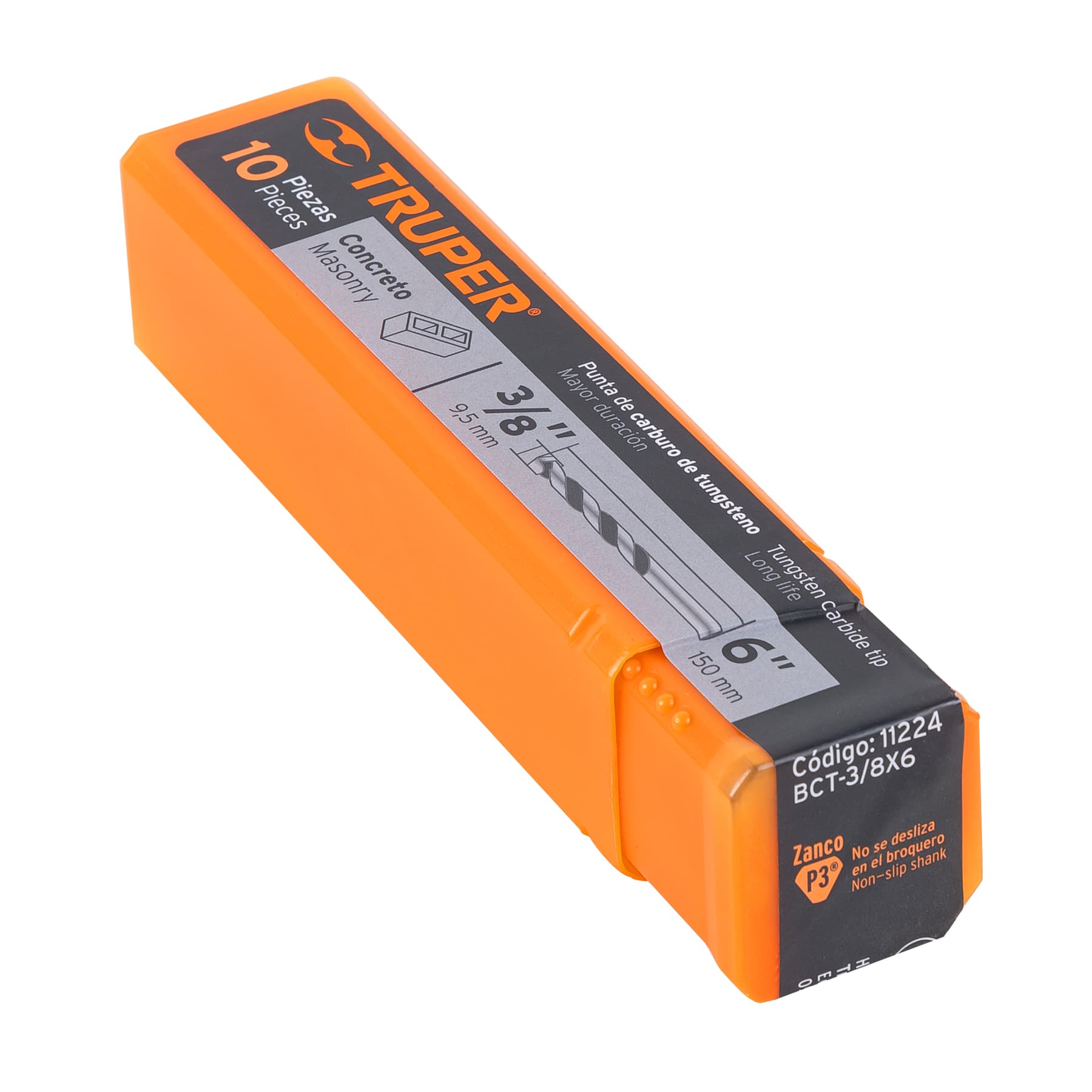 BROCA PARA CONCRETO DE 3/8 X 6, TRUPER