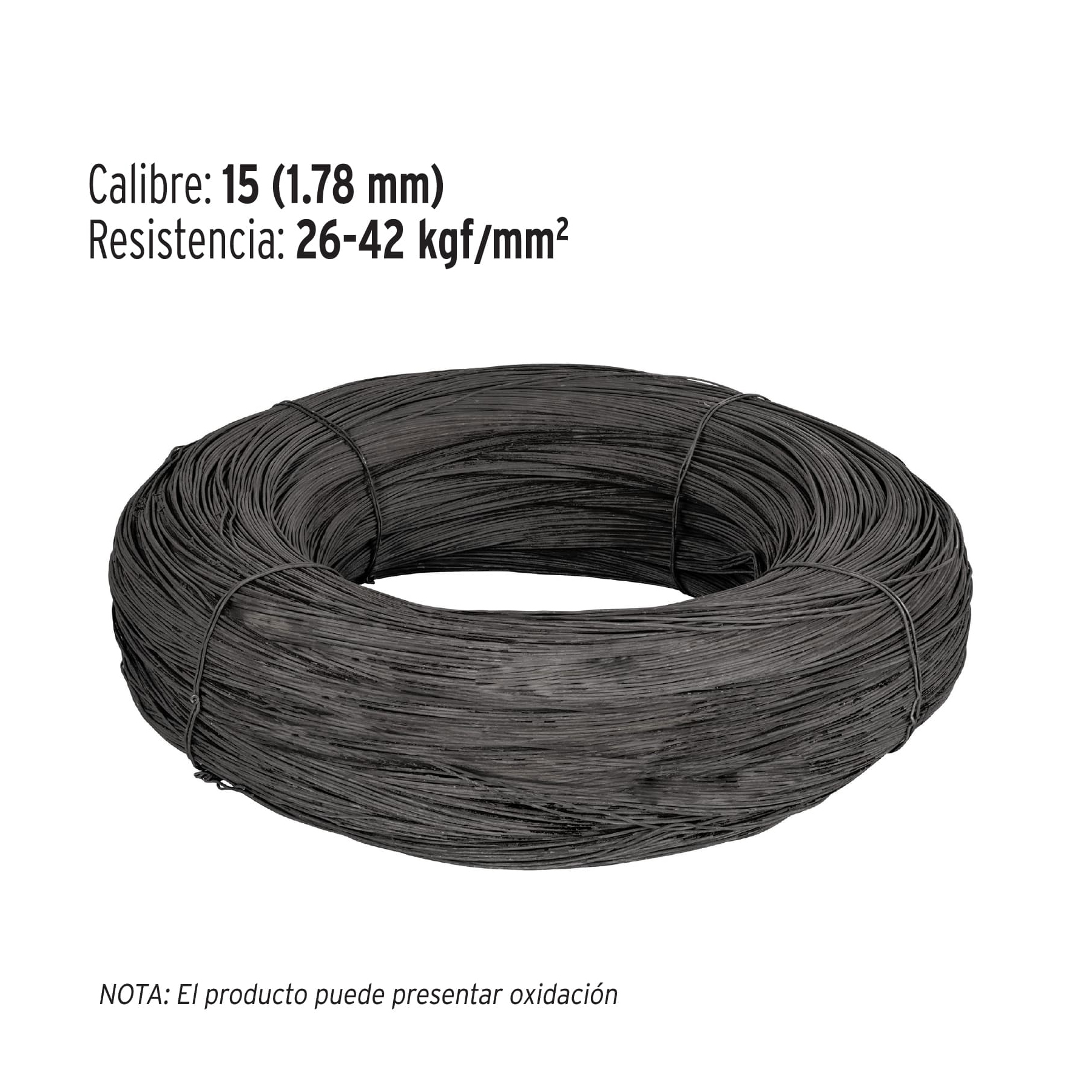 KILO DE ALAMBRE RECOCIDO CALIBRE 15 EN ROLLO DE 20 KG, FIERO