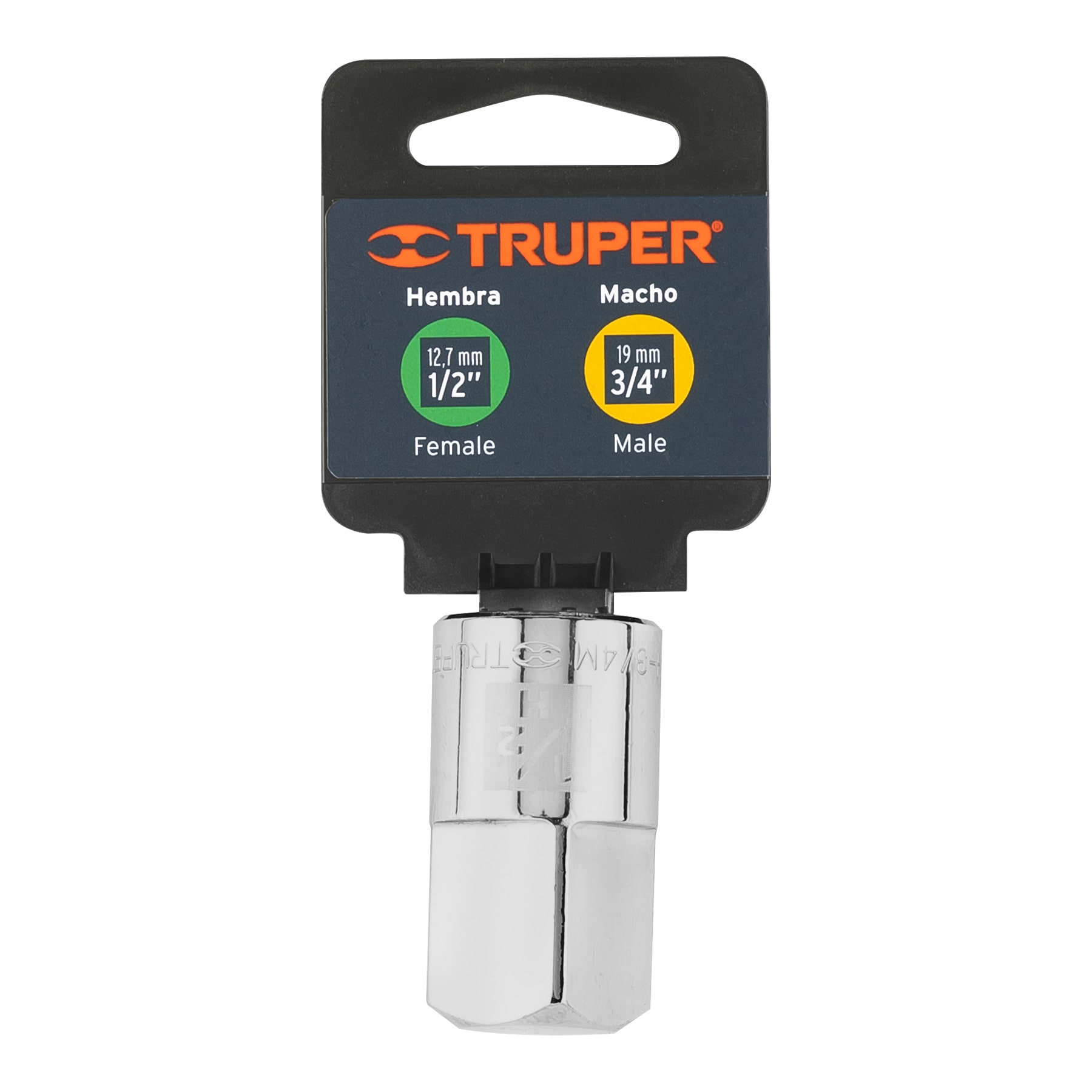 ADAPTADOR PARA MATRACA DE CUADRO 1/2 A CUADRO 3/4, TRUPER