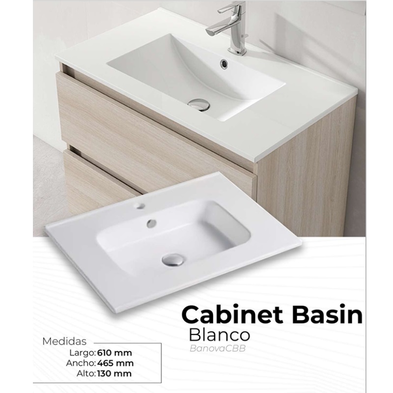 LAVABO CABINET BASIN BLANCO - BANOVA