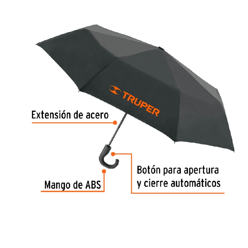 PARAGUAS COMPACTO DE 100 CM, TRUPER