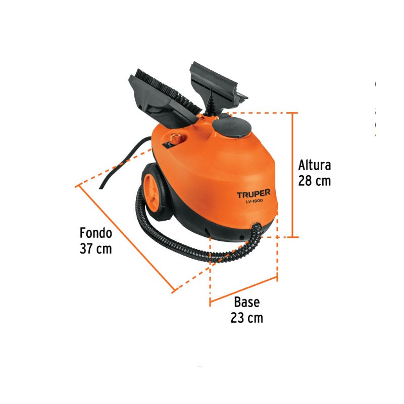 LIMPIADOR A VAPOR, 1800W, TRUPER