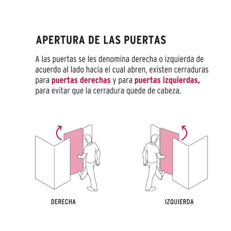 CERRADURA ELECTROMECÁNICA CON BOTÓN, DERECHA, HERMEX