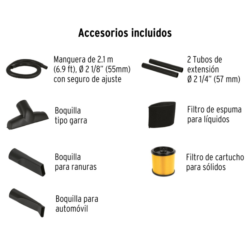 ASPIRADORA DE SÓLIDOS Y LÍQUIDOS, 12 GAL, PLÁSTICA, TRUPER