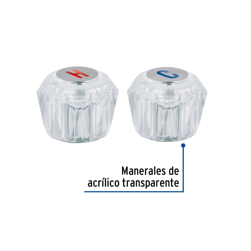 JUEGO 2 MANERALES ACRÍLICO TRANS P/LAVABO Y FREGADERO, FOSET