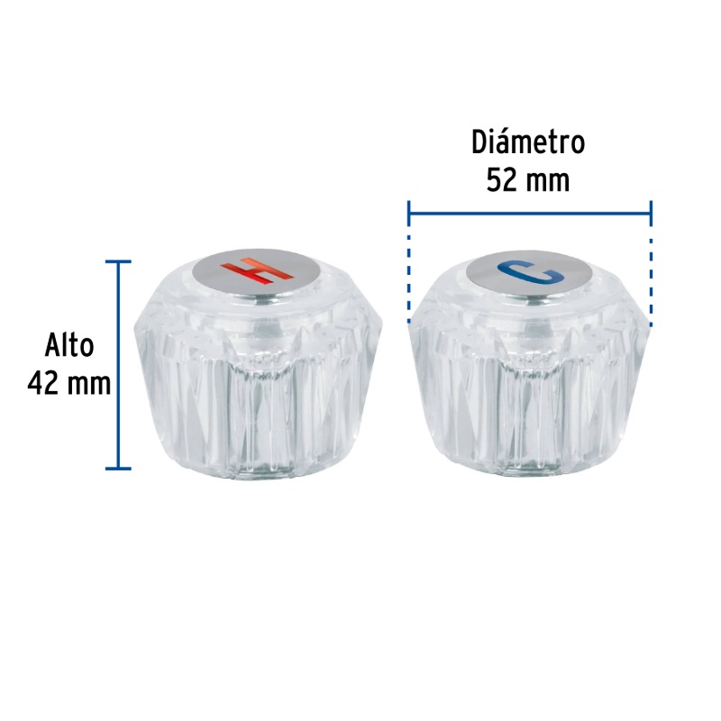 JUEGO 2 MANERALES ACRÍLICO TRANS P/LAVABO Y FREGADERO, FOSET