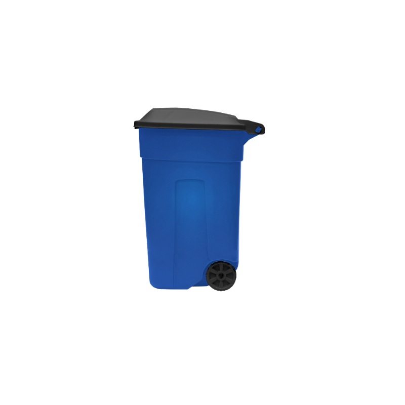 CONTENEDOR 135 LTS TACHO CON TAPA Y RUEDAS AZUL 21/NEGRO