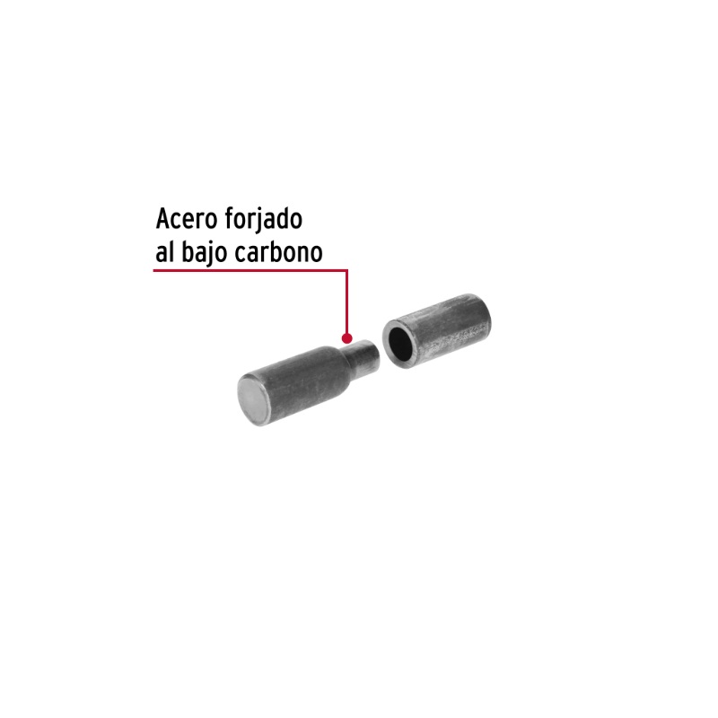 BISAGRA TUBULAR SOLDABLE DE 3/4", HERMEX