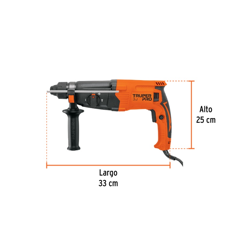 ROTOMARTILLO SDS PLUS/DESTORNILLADOR 3.2 J, 800W, TRUPER PRO
