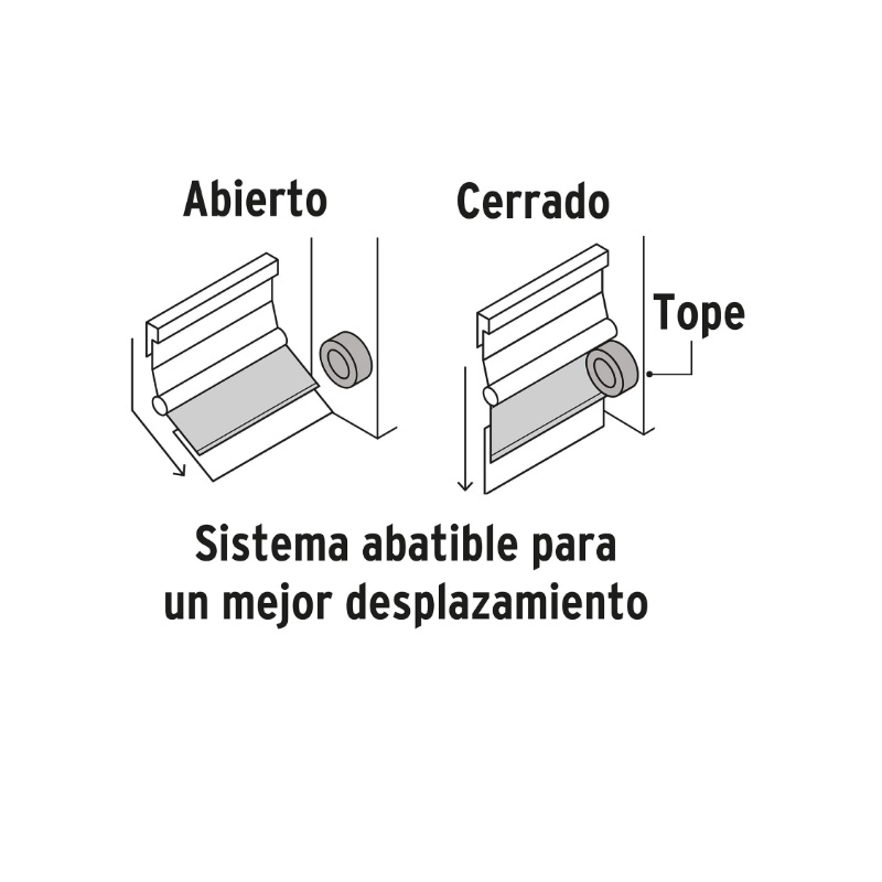 GUARDAPOLVO AUTOMÁTICO 100 CM BLANCO, HERMEX