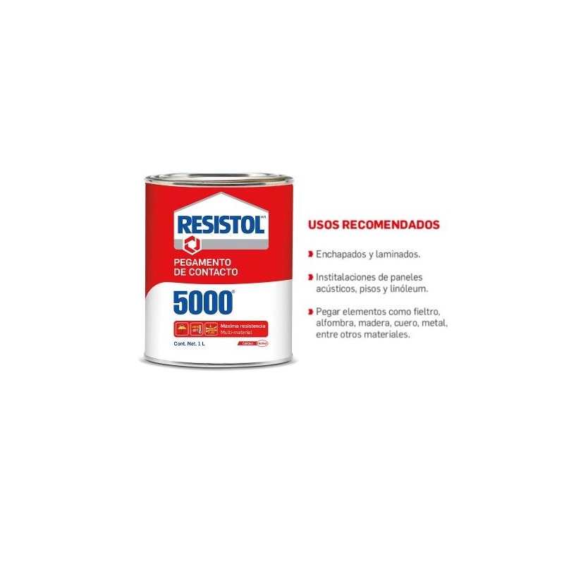 PEGAMENTO DE CONTACTO RESISTOL 5000 LATA 1 LT 2373802 HENKEL